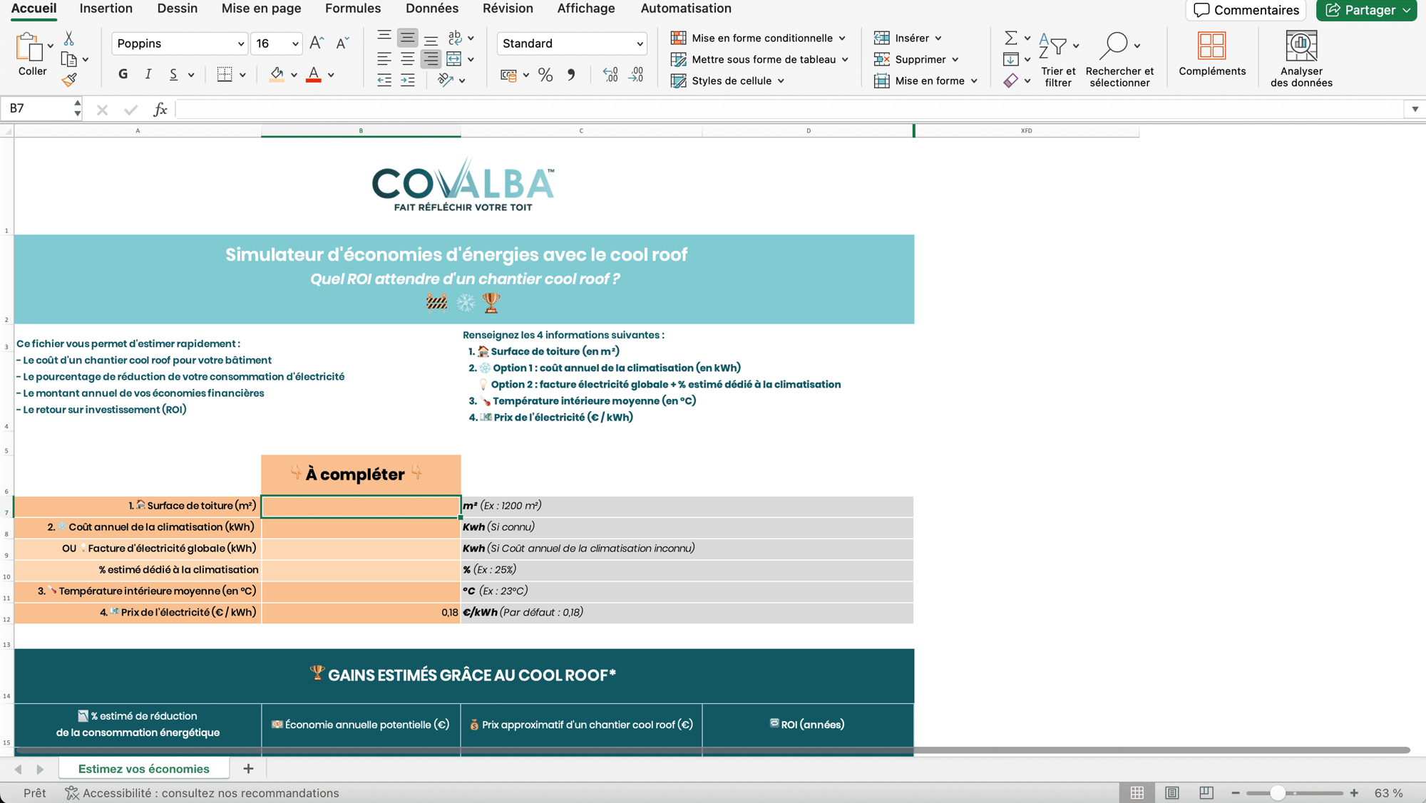 Simulateur ROI cool roof Simulateur ROI cool roof