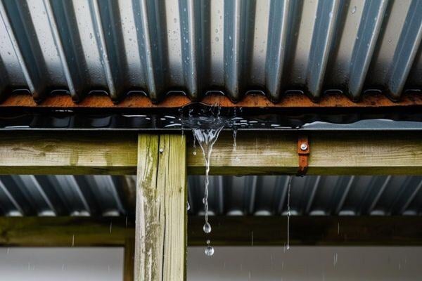 fuite infiltration deau toiture tôle métallique