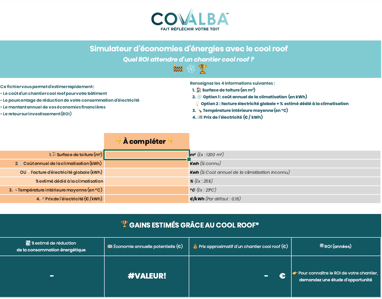 simulateur ROI cool roof